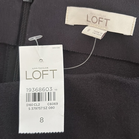 ANN TAYLOR LOFT High Waist Midi Pencil Skirt 8 - Picture 5 of 5